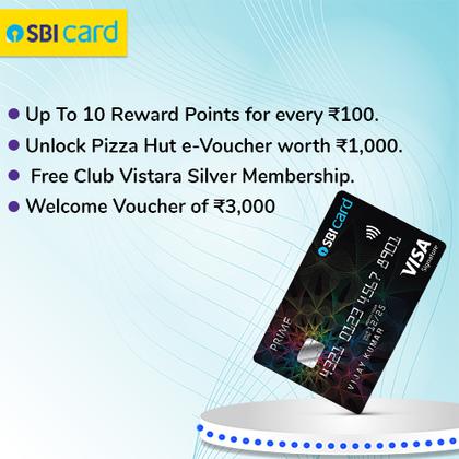 SBI Prime Credit Card - Earn Up to 2500 Hyyzo Diamonds on Credit Card Disbursal