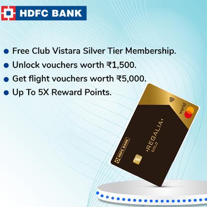 HDFC Gold Regalia Credit Card - Earn Up to 3000 Hyyzo Diamonds on Credit Card Disbursal