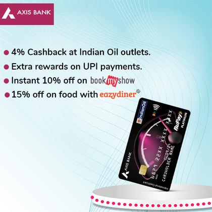 Axis Indian Oil RuPay Credit Card - Earn Up to 2500 Hyyzo Diamonds on Credit Card Disbursal