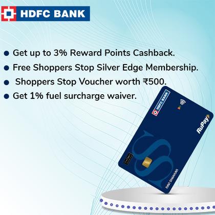 HDFC Bank Shoppers Stop Regular Credit card - Earn Up to 2000 Hyyzo Diamonds on Credit Card Disbursal