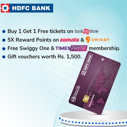 HDFC Diners Privilege Credit Card - Earn Up to 2500 Hyyzo Diamonds on Credit Card Disbursal