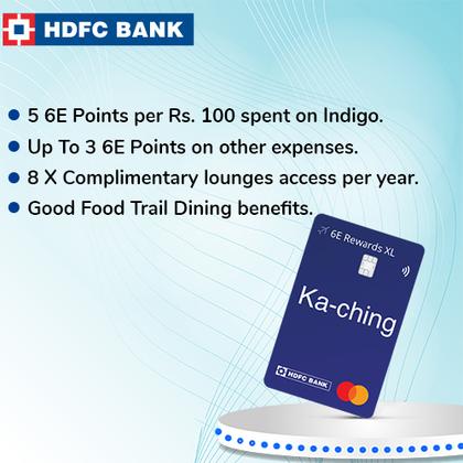 HDFC Bank Indigo Rewards XL Credit card - Earn Up to 2500 Hyyzo Diamonds on Credit Card Disbursal