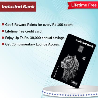 Induslnd Tiger Credit Card- Earn Up to 765 Hyyzo Diamonds on Credit Card Disbursal