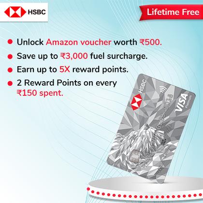 HSBC VISA Platinum Card - Earn Up to 2500 Hyyzo Diamonds on Credit Card Disbursal