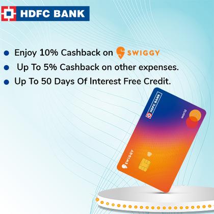 HDFC Swiggy Credit Card - Earn Up to 2000 Hyyzo Diamonds on Credit Card Disbursal