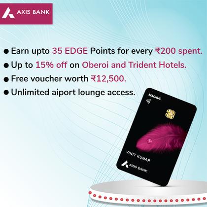 Axis Magnus Credit Card - Earn Up to 3000 Hyyzo Diamonds on Credit Card Disbursal