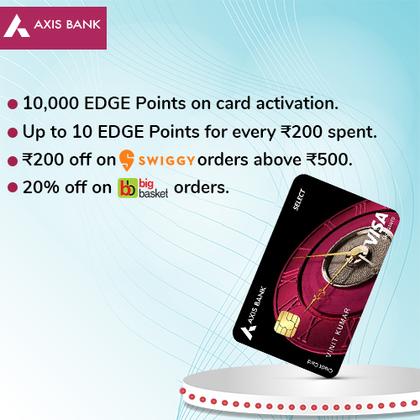 Axis Select Credit Card - Earn Up to 2000 Hyyzo Diamonds on Credit Card Disbursal