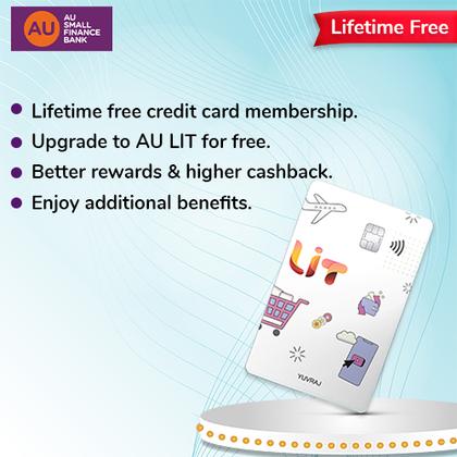 AU LIT Credit Card - Earn Up to 2000 Hyyzo Diamonds on Credit Card Disbursal