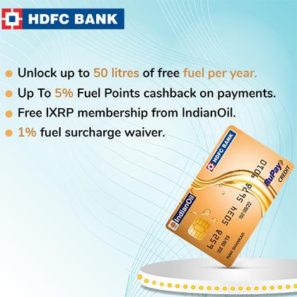 HDFC Bank IndianOil Credit card - Earn Up to 2000 Hyyzo Diamonds on Credit Card Disbursal