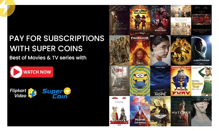 Flipkart Supercoins OTT subscription