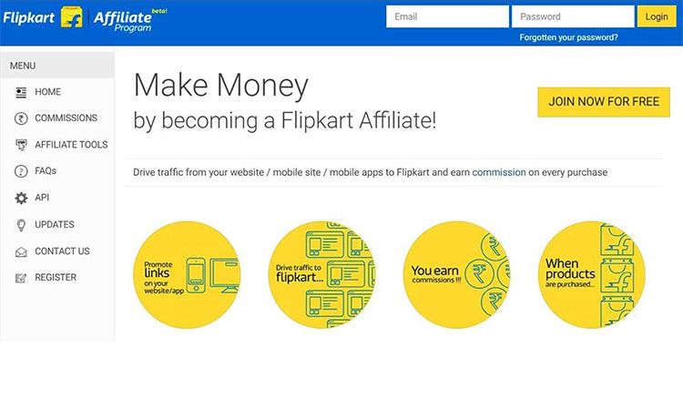 earn money from Flipkart affiliate