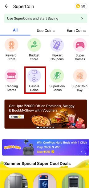 Flipkart supercoin zone 