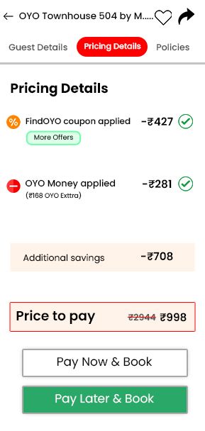 Use oyo money for room booking