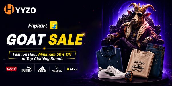 Flipkart GOAT Sale: 50% Off on Top Clothing Brands